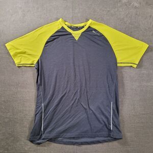 SUGOI Activewear Shirt Men's Large‎ Gray Yellow Cycling